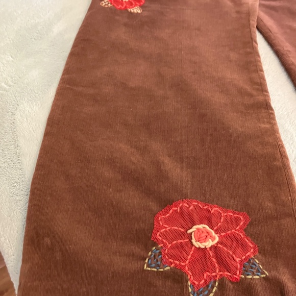 Pinwale Corduroy Slacks with Embellishments - Picture 5 of 7